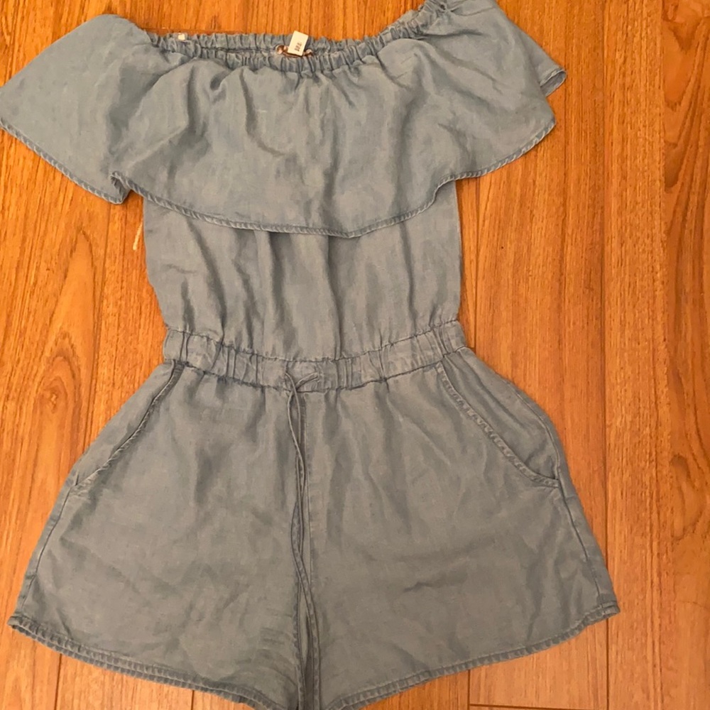 Ella Moss short Blue Romper